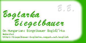 boglarka biegelbauer business card